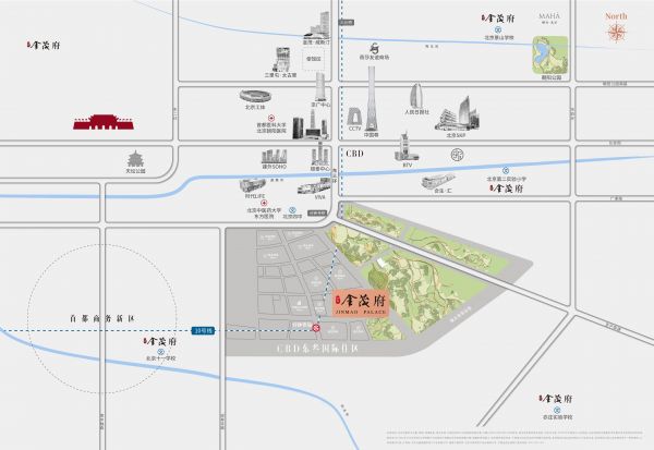 合生金茂东叁金茂府效果图