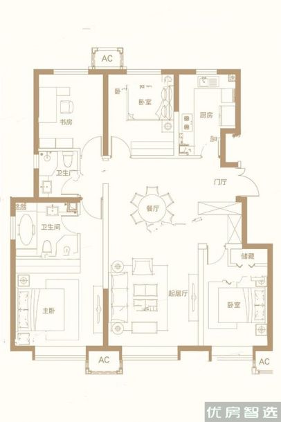 建面建筑面积：约137平米