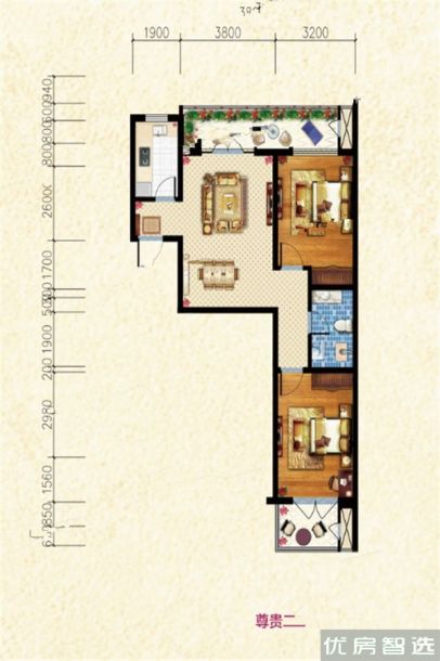 建面建筑面积：约97平米