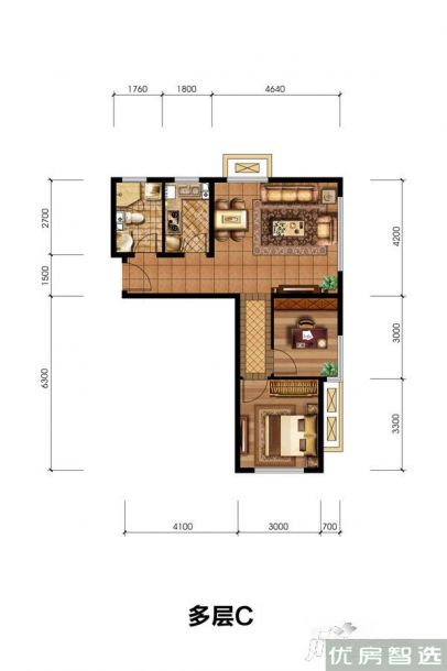 建面建筑面积：约67平米