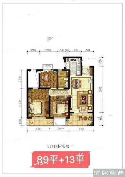 建面建筑面积：约127平米