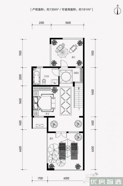 建面建筑面积：约81平米