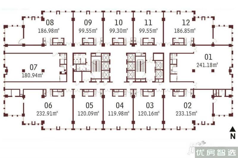 建面建筑面积：约88平米