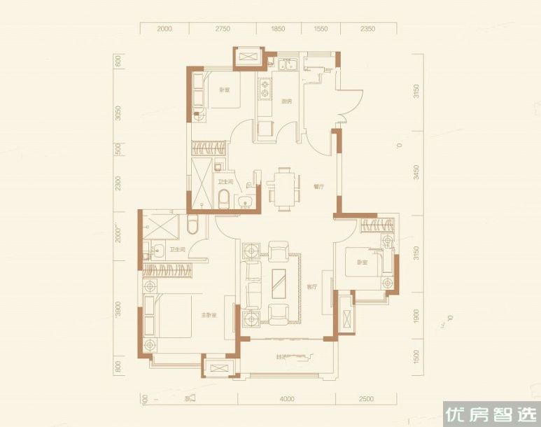 建面建筑面积：约117平米