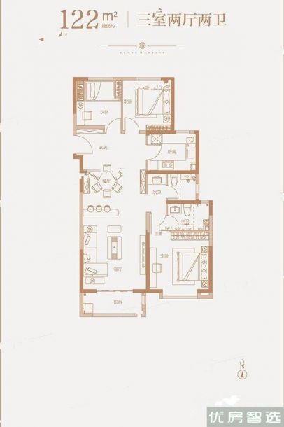 建面建筑面积：约96平米