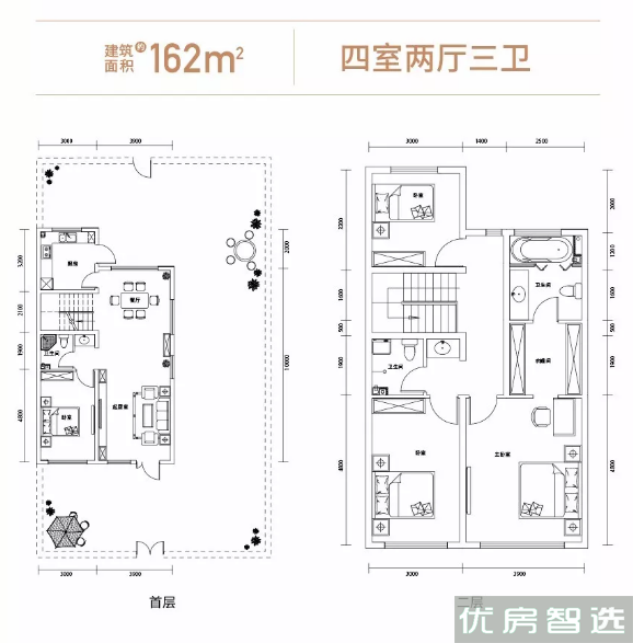 建面建筑面积：约162平米