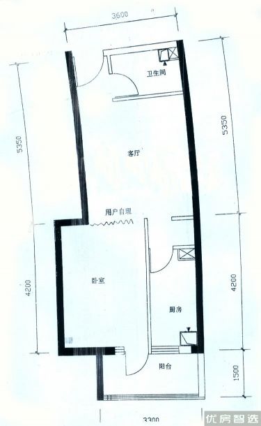 建面建筑面积：约53平米