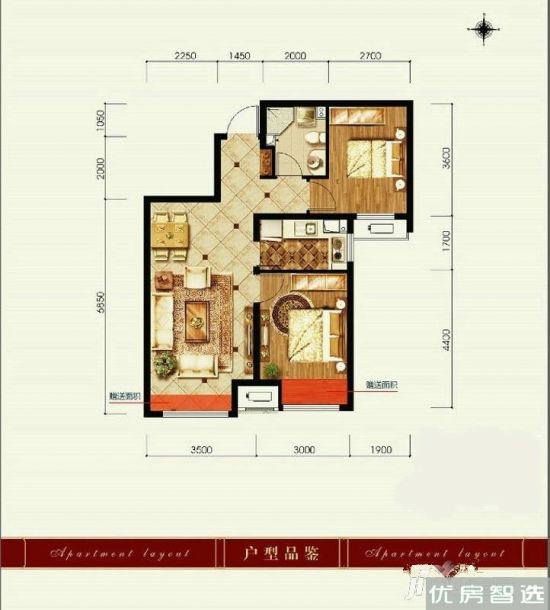 建面建筑面积：约63平米