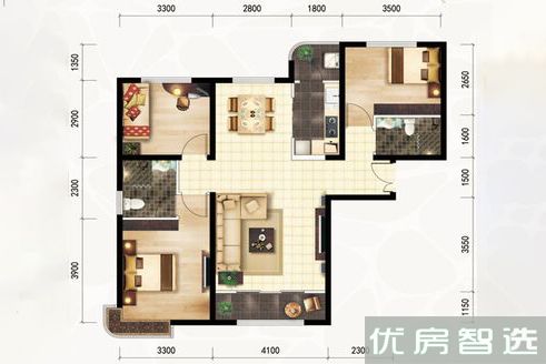 建面建筑面积：约116平米