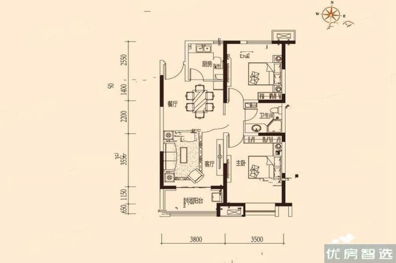 建面建筑面积：约125平米