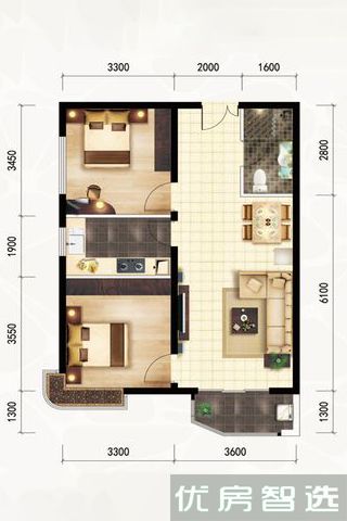 建面建筑面积：约85平米