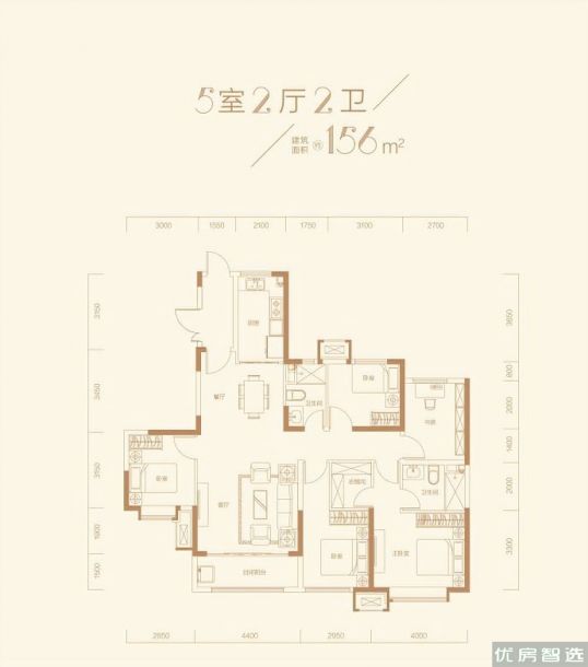 建面建筑面积：约156平米