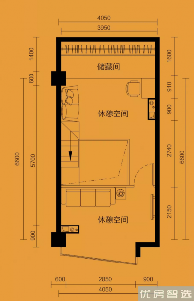 建面建筑面积：约46平米