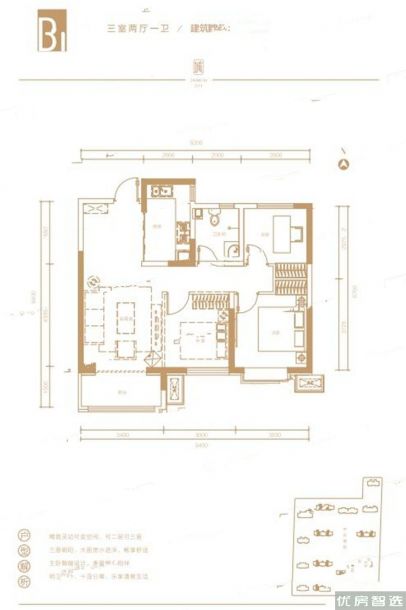 建面建筑面积：约93平米