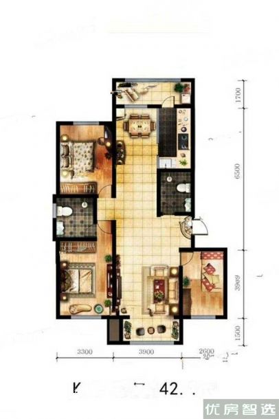 建面建筑面积：约188平米