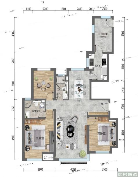 建面建筑面积：约136平米