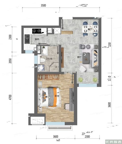 建面建筑面积：约66平米