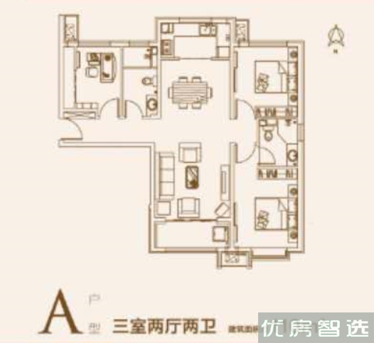 建面建筑面积：约110平米