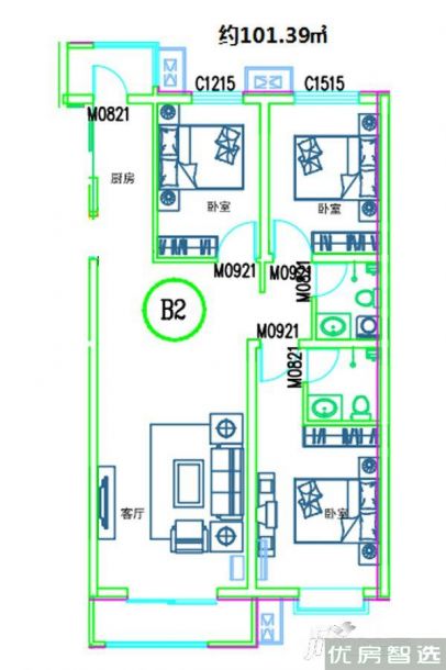 万科新都会建面0