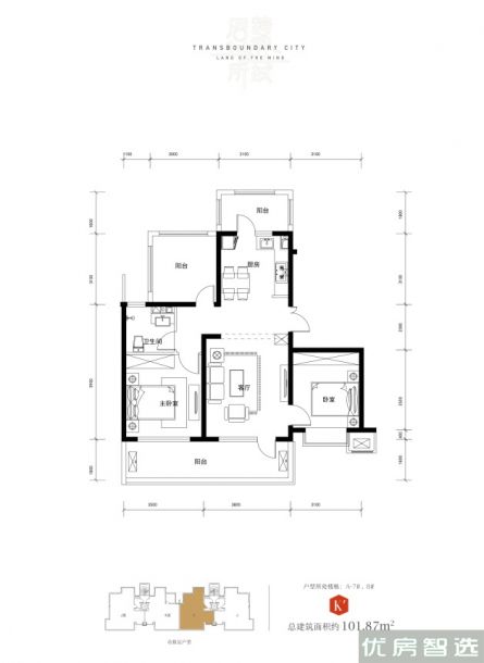 建面101.87