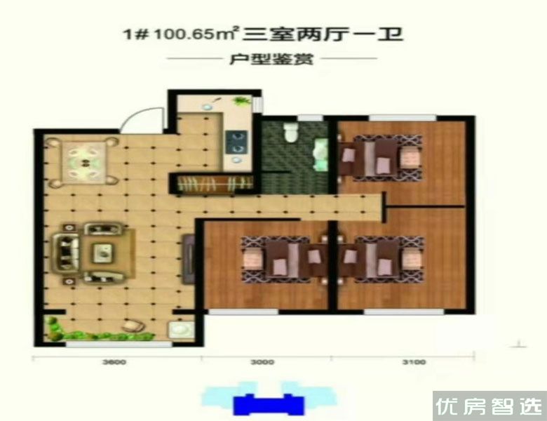 建面100.65